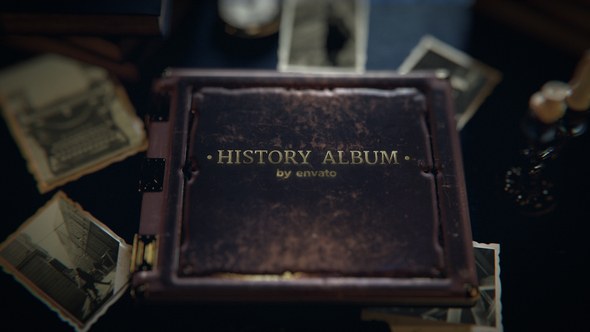 Videohive Old History Photo Album Openers template preview