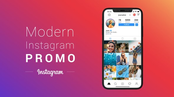 Videohive Modern Instagram Promo Openers template preview