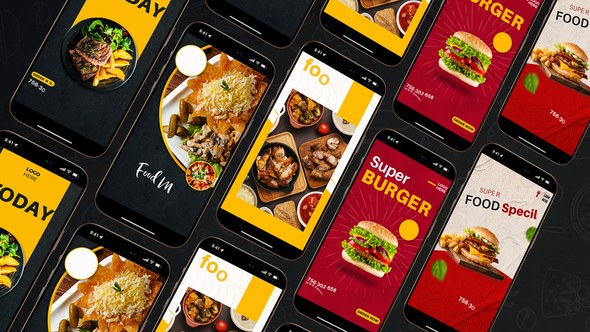 Videohive Food Instagram Stories 59773682 Product Promo template preview