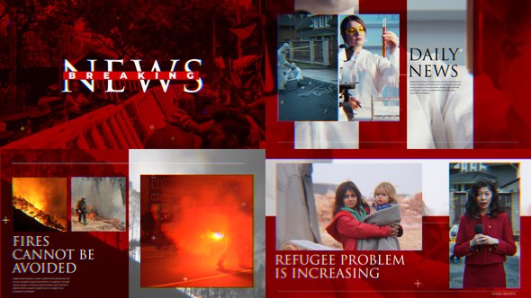 Videohive News information slideshow Broadcast-packages template preview