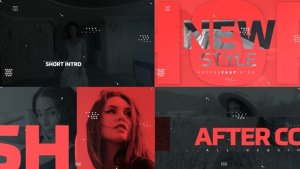 Short Intro Premiere Pro template preview