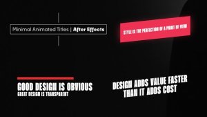 Videohive 10 Minimal Animated Titles | After Effects Titles template preview