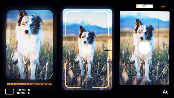 Videohive Vertical Camera Viewfinder Overlay Effects | After Effects Elements template preview