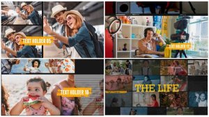 The Life Premiere Pro template preview
