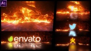 Videohive Fire Storm Logo Reveal 46001000 Openers template preview