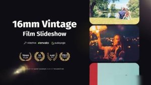 Videohive 16mm Vintage Film Slideshow Video Displays template preview