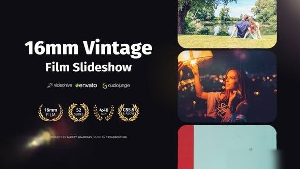 Videohive 16mm Vintage Film Slideshow