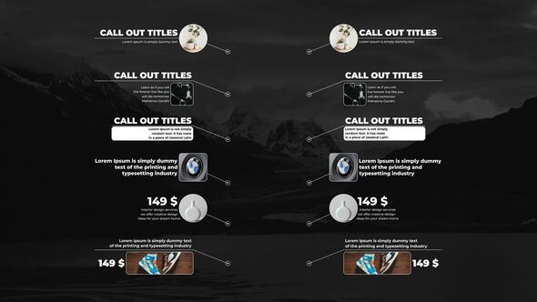 Videohive Call-Out Titles | After Effects 52105793 Titles template preview