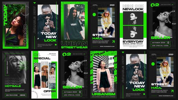 Videohive Urban Instagram Stories 52840786 Product Promo template preview