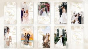 Videohive Wedding Stories Instagram Openers template preview