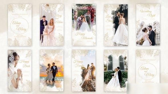 Videohive Wedding Stories Instagram Openers template preview