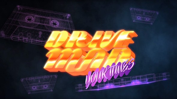 Videohive 80S Casette Logo Intro Logo Stings template preview