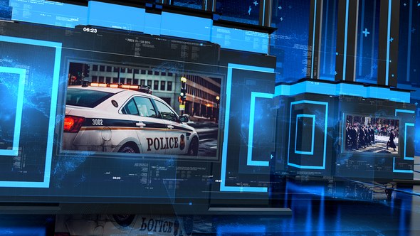 Information News Video Displays template preview