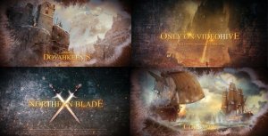 Blockbuster Cinematic Trailer Video Displays template preview