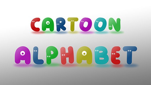 Cartoon Alphabet - Videohive Titles template preview