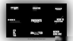 Videohive Creative Titles | After Effects 46492069 Titles template preview