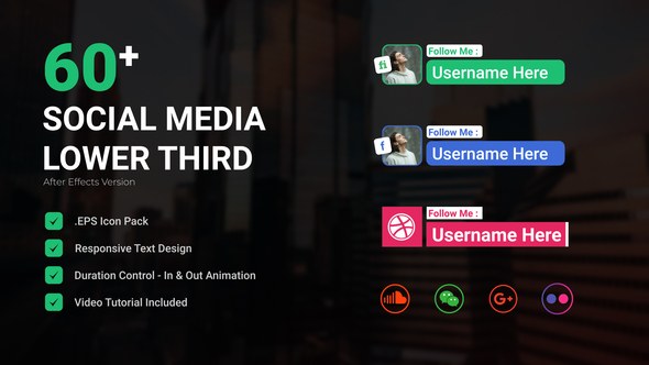Videohive Social Media Lower third 49871316 Elements template preview
