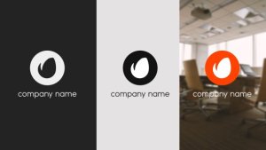 Minimal Logo Reveal Video Displays template preview