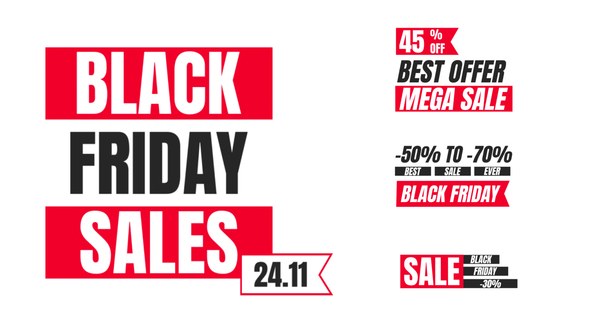 Videohive Black Friday Titles | AE Titles template preview