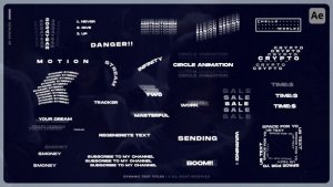 Videohive Dynamic Text Titles | AE Titles template preview