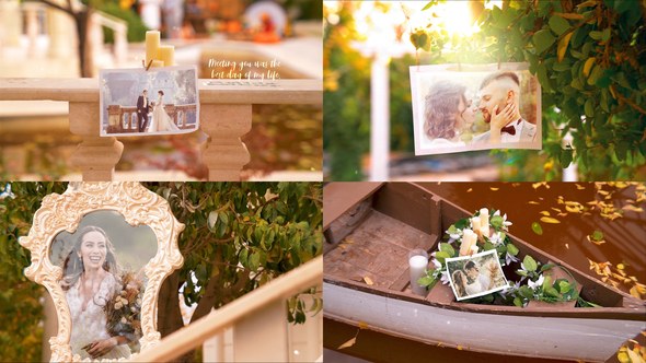 Videohive Wedding Photo Gallery -Autumn evening Garden Logo Stings template preview
