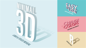 Videohive Minimal 3D - Logo & Titles Reveal Openers template preview