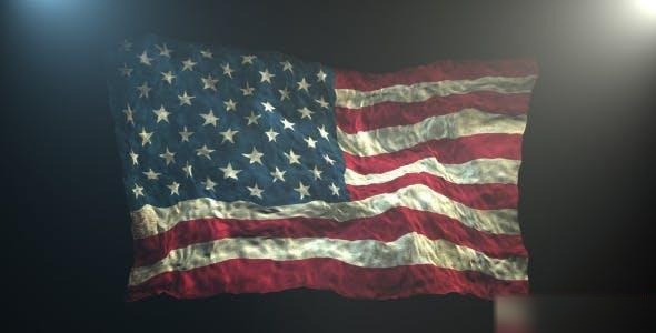 Videohive Realistic 3D Flag Maker Openers template preview