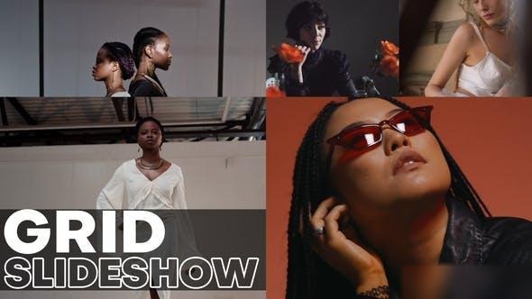 Videohive Modern Grid Slideshow Openers template preview