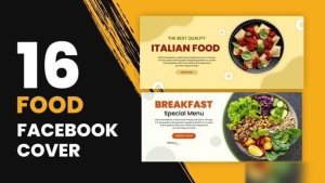 Videohive Food Facebook Cover Product Promo template preview