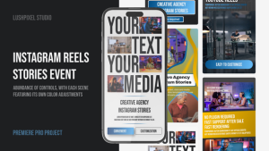 Instagram Vertical Reels MOGRT Premiere Pro template preview