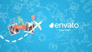 Videohive Travel Flight Logo Openers template preview