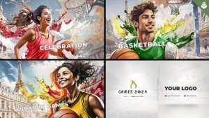 Videohive Games 2024 Basketball Openers template preview