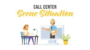 Call center - Scene Situation Video Displays template preview
