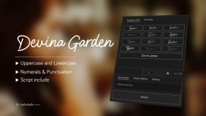 Videohive Animated Typeface - Devina Garden Titles template preview