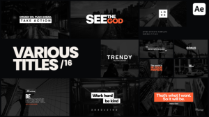 Videohive Various Titles 16 Titles template preview