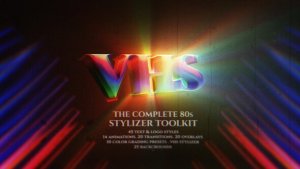 The Complete 80s Stylizer Toolkit | Retro Text Maker Video Displays template preview