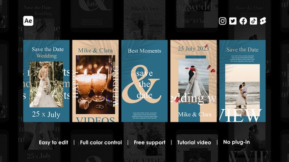 Videohive Save the Date Instagram Reels Product Promo template preview