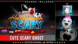 Videohive Funny Scary Ghost Logo Intro Openers template preview