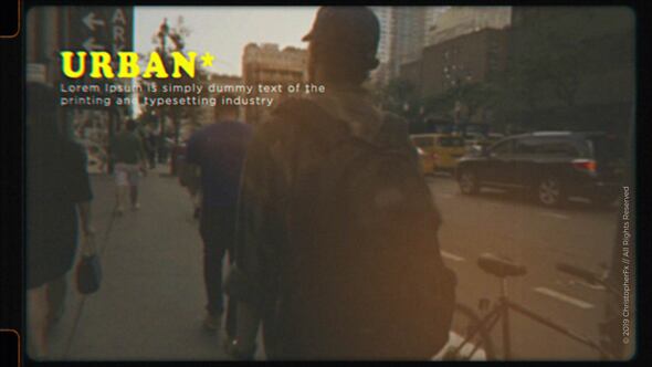 Videohive Urban Lifestyle Openers template preview