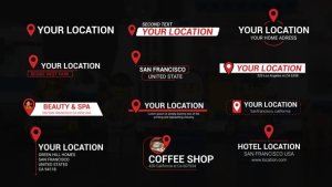 Videohive Location Titles 37076297 Elements template preview