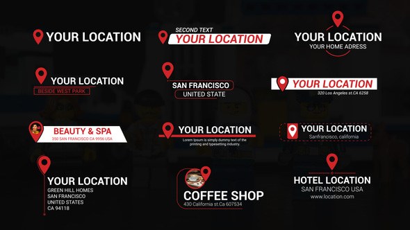 Videohive Location Titles 37076297 Elements template preview