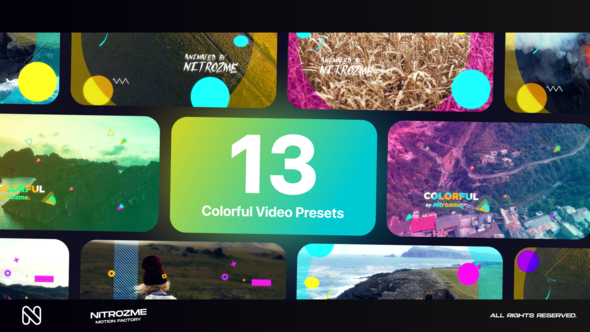 Videohive Colorful Typography Vol. 03 Titles template preview