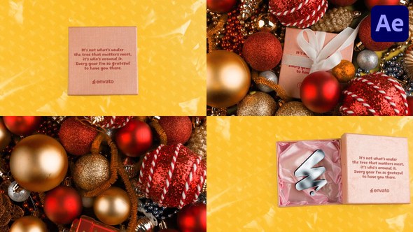 Videohive Christmas Gift Hand Made Logo | After Effects Logo Stings template preview