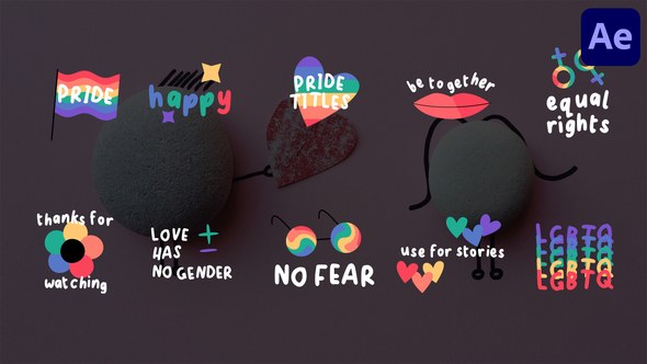 Videohive Pride Titles for After Effects Titles template preview