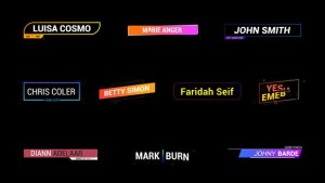 Videohive Gradient Lower Thirds || After Effects Titles template preview