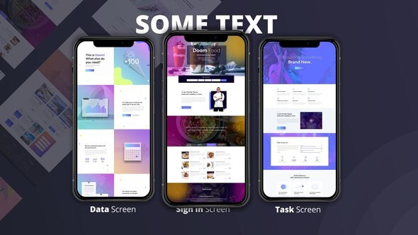 App Presentation Kit Video Displays template preview