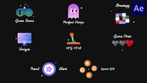 Videohive Games Icons And Titles | After Effects Titles template preview