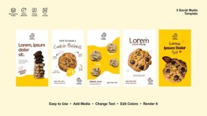 Videohive Cookies Instagram Reels Product Promo template preview