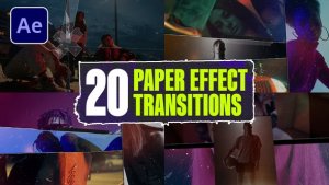 Videohive Paper Effect Transitions Elements template preview