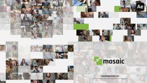 Videohive 10 WideScreen Mosaic Logo Reveals Logo Stings template preview